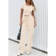 thumbnail image 3 of Conjunto de Lounge para Mujer PRETTYGARDEN de 2 Piezas Beige Talle M, 3 of 8