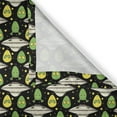 thumbnail image 5 of Ambesonne Alien Grommet Curtain, UFO Portrait Space Crafts, 50" x 72", Apple Green Eggshell, 5 of 6
