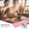 thumbnail image 4 of Juego de moldes para cubitos de hielo de 4 piezas Modelo para hacer hielo de grado alimenticio (33 rejillas rosa) Ndcxsfigh Nuevos Originales, 4 of 9