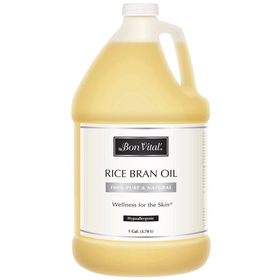 Bon Vital' Rice Bran Oil, Pure Cold Pressed, 1 Gallon Bottle