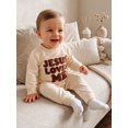 thumbnail image 4 of RUINIXCW Jesus Loves Me Newborn Baby Boy Girl Spring Fall Winter Outfit Romper Infant Christian Clothes Letter Embroidery Long Sleeve Jumpsuit, 4 of 10