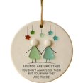 thumbnail image 2 of Heart Shaped Art Friendship Ornament,Friendship Gifts for Women,Pendant Friendship Christmas Tree Hanging Ornaments,Best Friend Ornaments 3.14 Inch, 2 of 6