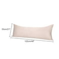 thumbnail image 6 of Unique Bargains Silky Satin Zippered Body Pillow Cover, 21" x 48", Light Tan, 6 of 7
