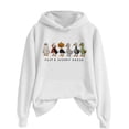 thumbnail image 1 of Just A Goose Sweat à Capuche Imprimé Graphique Halloween Couleur Unie Automne Hiver pour Femmes avec Poche, 1 of 3