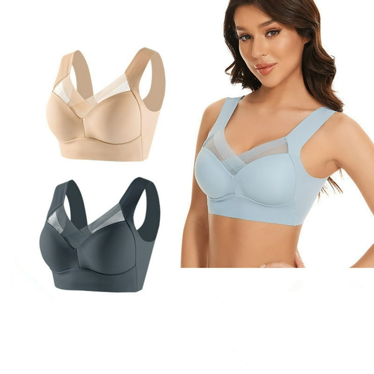 Women Comfort No Wire Bras Seamless No Show Bra 