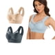 thumbnail image 2 of Conjunto de 2 sujetadores sin tirantes de encaje para mujer - Dobladillo lateral fino, ajustable, nailon/spandex, todas las estaciones, 2 of 3