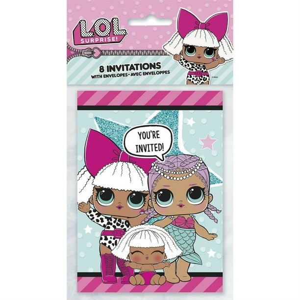 lol invitations walmart