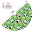 thumbnail image 3 of Sikiie Cartoon Panda And Leaf 1 30-48 inches {designName} Print Christmas Tree Skirt Snowman Xmas Tree Skirt with Edge Christmas Decorations for Holiday Party36", 3 of 7
