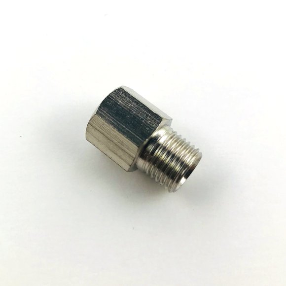 Adaptateur Métrique/pression d'Huile 1/8 Pouces BSP BSPT Femelle vers M10 X 1 Mâle (2 Unités)