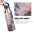 thumbnail image 4 of Plum Blossom Mountains Clouds Sports Bottle with Straw Stainless Steel Water Jug Portable Thermal Cup Leak-proof 600ML, 4 of 9