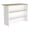 Light Oak#3, variant on Kitchen Carts, Kitchen Island Kamkacht, One Cabinet, Four Open Shelves, Light Oak / White Finish, Light Oak Kitchen Islands,Particle Board Metal Kitchen Carts
