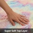 thumbnail image 4 of Soft Rainbow Area Rugs for Girls Room, Fluffy Colorful Rugs Cute Floor Carpets Shaggy Playing Mat for Kids Baby Girls Bedroom Nursery Room, 9'×12',Rainbow, 4 of 6