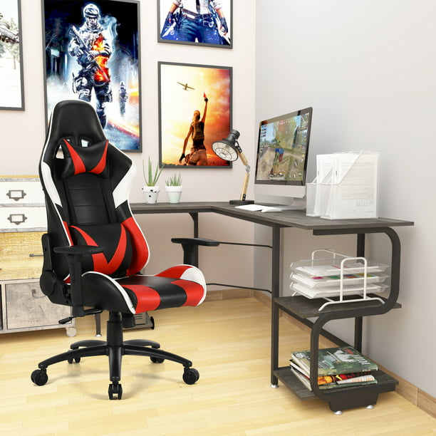 Ergonomic Gaming Chair And L Shaped, Gaming Desk Chair Combo