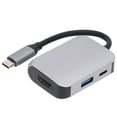 thumbnail image 1 of Adaptador 3 En 1 Tipo C, Salida De Calor Rápido Adaptador Pequeño Y Portátil De Carga Rápida Tipo C A Compatible Con HDMI Para Teclado, Mouse, Unidad Flash, 1 of 7