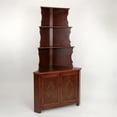 thumbnail image 2 of Wayborn Corner Display Unit w Cabinet in Birchwood 351091, Red Brown, 2 of 6