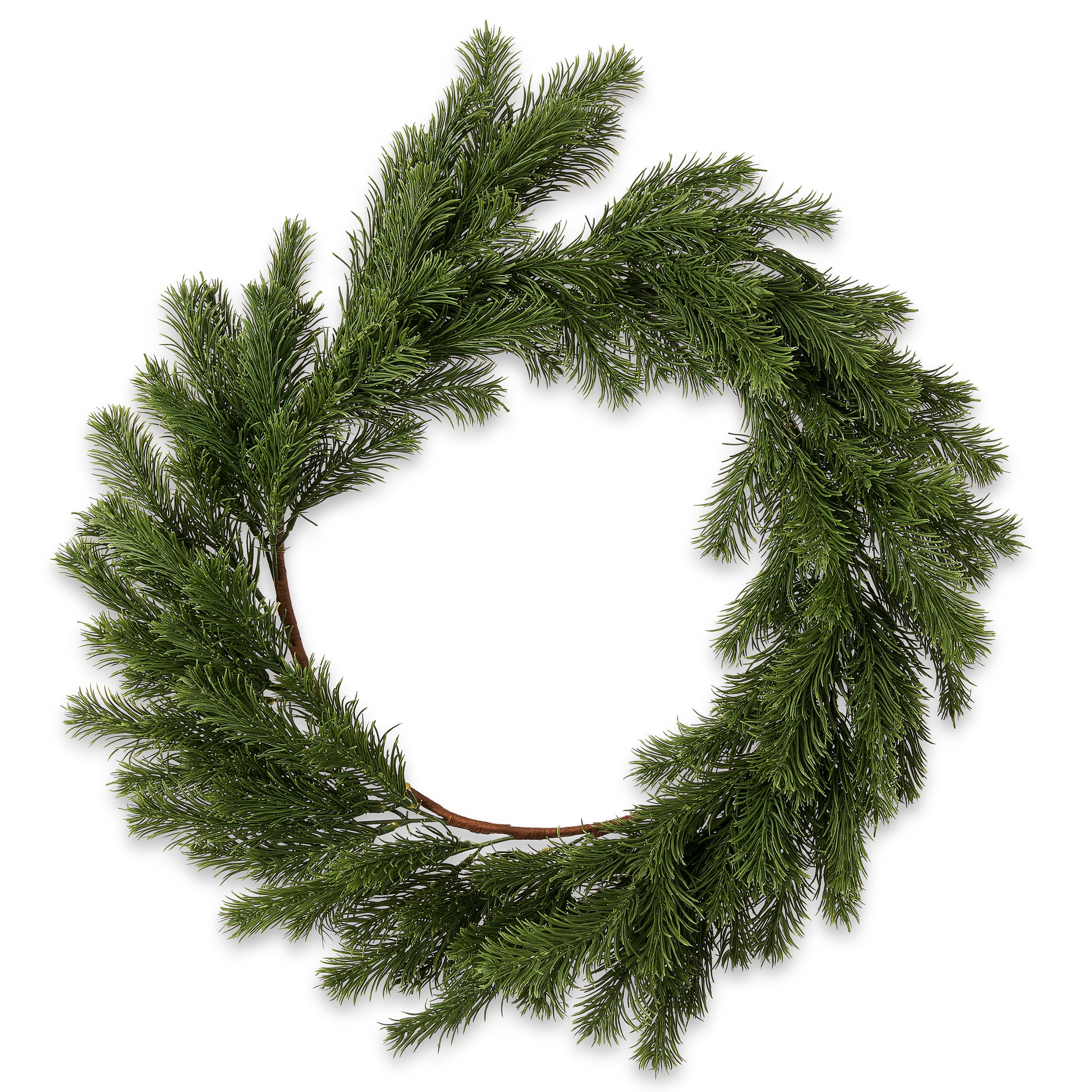 Holiday Time Greenery Christmas Wreath, 24 Inch