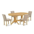 thumbnail image 2 of East West Furniture Dining Room Set Oak, VAAB5-OAK-04, 2 of 6