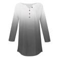 thumbnail image 5 of Womens Tops 3/4 Length Sleeve Tops Neck Casual Print Tunic T Shirts Three Quarter Length Tops Blouses For Women, 5 of 5