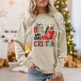 thumbnail image 1 of Sudadera Urlaubsgrafik-Shirts für Damen, lockeres, lässiges Weihnachtspullover-Oberteil Ygjytge Caqui T L para Mujer, 1 of 7