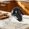 thumbnail image 7 of MYONAZ 5-Speed Electric Hand Mixer Handheld Mixer with Steel Whisks & Dough Hooks for Baking, Cooking, Eggs (Black), 7 of 7