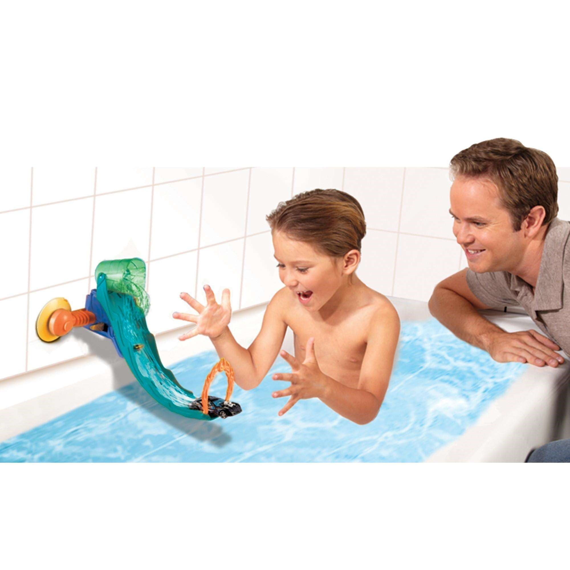 mattel hot wheels splash track tub set