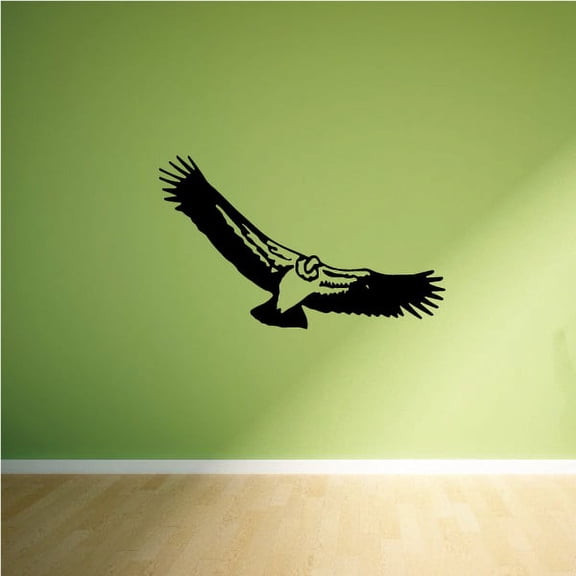 Approaching Hawk Decal - 36 Inches