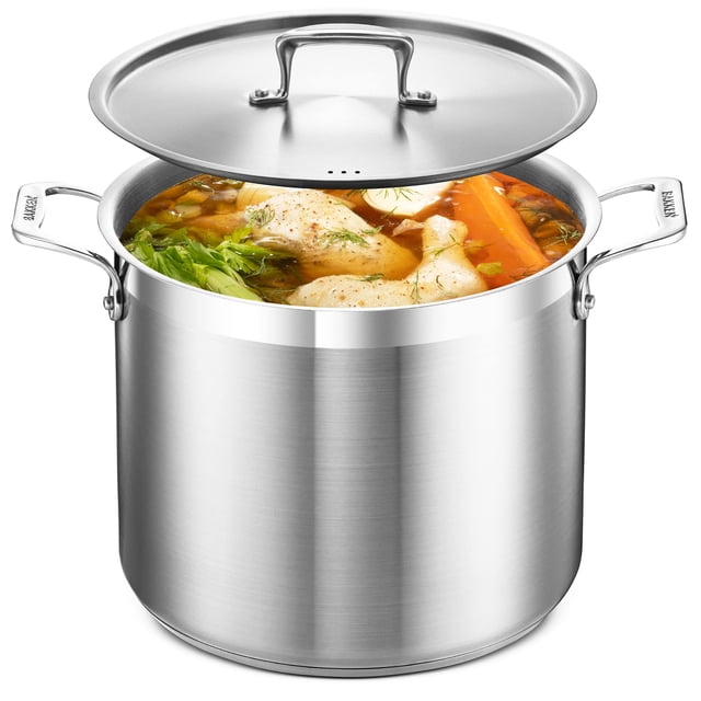 Stockpot Bakken-Swiss de acero inoxidable de 12 cuartos de g