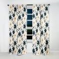 thumbnail image 2 of Designart "Elegant Ivory Seashell Florals IV" Botanical Traditional Curtain, Floral Single Panel, 2 of 6
