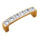 thumbnail image 1 of Tirador de cristal de dos agujeros para muebles, tirador para cajón de gabinete Agujero de paso de 64 mm, 1 of 9