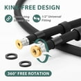 thumbnail image 3 of Silicone Explosion Proof Anti Winding Showerhead Hose,Used In Showerheads Spray Flexible RV Shower Hoses Replacement, 3 of 6