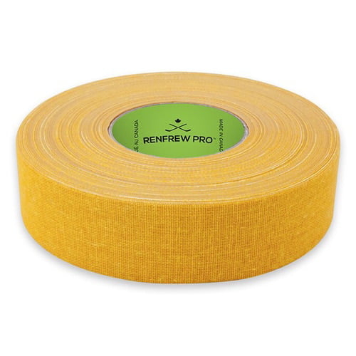 24mm NEW 1 inch Roll Renfrew Yellow Cloth Hockey Tape 