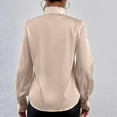 thumbnail image 4 of Women's Ruffle Blouse Long Sleeve Collar Neck Button Down Victorian Shirt Tops, 4 of 9