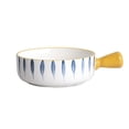thumbnail image 1 of Household Ceramic Bowl Noodle Bowl Soup Bowl Multiuse Baking Bowl with Handle, 1 of 8