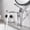 Chrome, variant on Single Handle Basin Faucets Brass Black/Chrome Bathroom Taps Water Sink Creative Deck Mounted Mixer Tapware for Bath