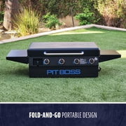Pit Boss 4-Burner Deluxe Propane Griddle with Lid + Shelves