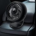 thumbnail image 2 of Ventilación de aire del ventilador del coche 7 ventilador de refrigeración eléctrico de luz colorida apto para vehículos SUV Negro Sharpla Mini ventilador de coche, 2 of 8