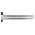 thumbnail image 3 of Woodworking Marking T Ruler, Carpenter T Ruler CNC Machined Stainless Steel Clear Scale High Accuracy  For Woodworking 300mm, 3 of 8