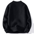 thumbnail image 4 of uikmnh T Neck Sweater Men's Casual Sweater Trend Men's Loose Knit Sweater,Mens Sweater,Size M, 4 of 4