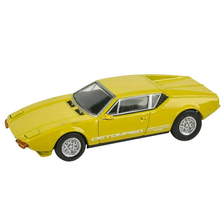 1972 De Tomaso Pantera Yellow 1/64 Diecast Model Car by