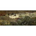 thumbnail image 3 of Helmer Osslund 14x8 Black Modern Framed Museum Art Print Titled - Waterfall, Porjus (1915), 3 of 5