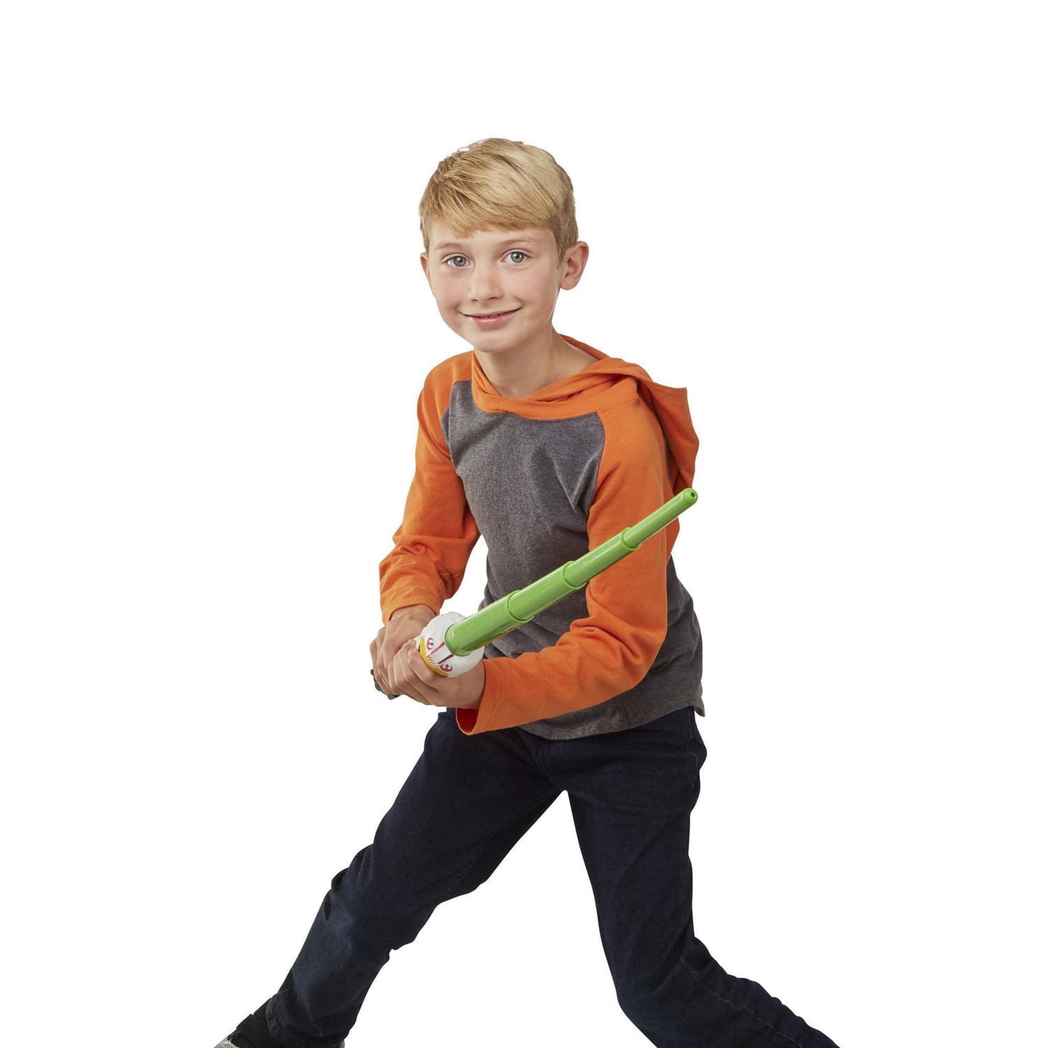 Star Wars Lightsaber Squad Luke Skywalker Extendable Green Lightsaber Roleplay Toy for Kids Ages 4 and Up
