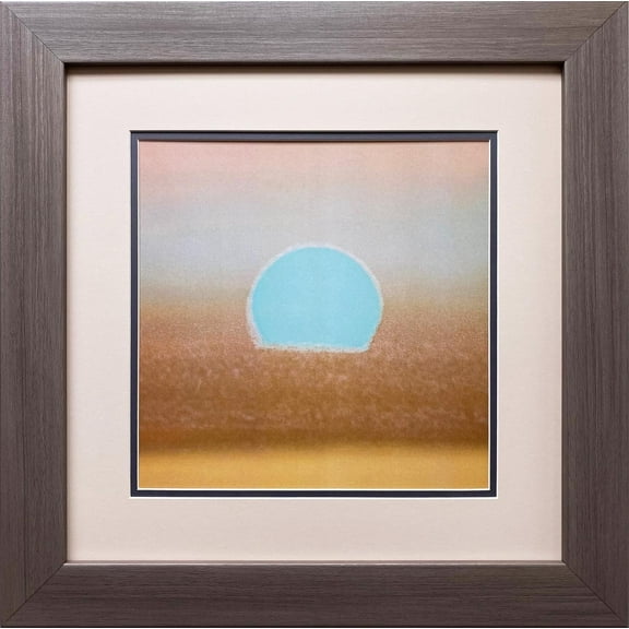 Andy Warhol "Sunset, 1972" (gold, blue) FRAMED Pop Art Generic