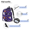 thumbnail image 4 of Lsque Cute And Creepy Pattern Canvas Daypack, Durable Backpack, High-quality Versatile Backpack,Vintage Compact Backpack-Medium, 4 of 6