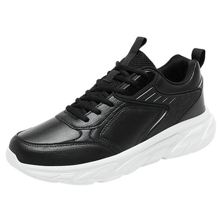 

Mens Casual Shoes Size 14 Slip on Men Casual Shoes Fashionable New Pattern Simple And Pure Color Lace Up Thick Sole Flat Bottom Comfortable Sports Shoes