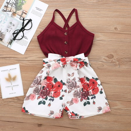 

PatPat Baby / Toddler Girl Bowknot Floral Jumpsuit