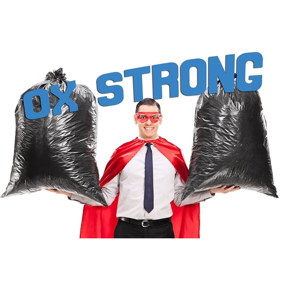 42 Gallon 1.5 mil|  Strong Trash Bags -  MADE IN USA, Low Density, 37 X 43 42gal 1.5mil (50 Bags)