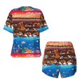 thumbnail image 5 of Picia Animals On Noah's Ark2 Pajamas Sets for Women Soft Short-Sleeved Pjs with Lounge Shorts Two Piece Sleepwear-XX-Large, 5 of 9