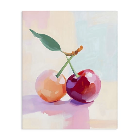 Stupell Industries Modern Pastel Cherries Pair Canvas Art, 16 x 20, by The Prints Vibe