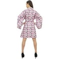 thumbnail image 4 of Bimba Women Floral Printed Bridesmaid Long Sleeve Kimono Robe Coverup Wrap - 8, 4 of 4