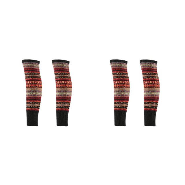 Sonducket Cubiertas para calentadores de piernas para niñas, decoración de aderezo para mujeres, cubiertas para mantener calientes las Negro 2Conjunto